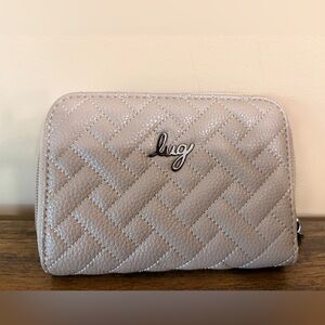 Lug Rodeo Vegan Leather RFID Women's Wristlet Wallet. Sand. NWOT